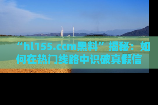 “hl155.ccm黑料”揭秘:如何在热门线路中识破真假信息