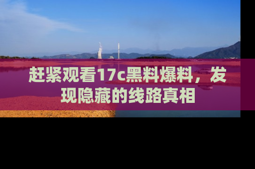 赶紧观看17c黑料爆料，发现隐藏的线路真相