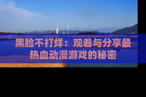黑脸不打烊：观看与分享最热血动漫游戏的秘密