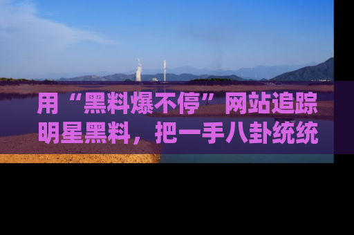 用“黑料爆不停”网站追踪明星黑料，把一手八卦统统收进你的后宫中！
