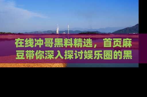 在线冲哥黑料精选,首页麻豆带你深入探讨娱乐圈的黑暗面