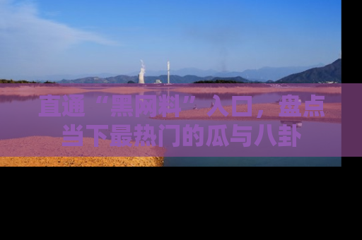 直通“黑网料”入口,盘点当下最热门的瓜与八卦