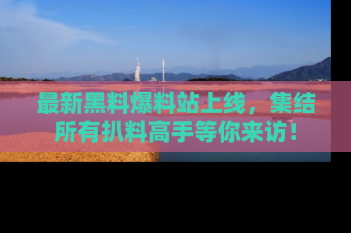 最新黑料爆料站上线，集结所有扒料高手等你来访！